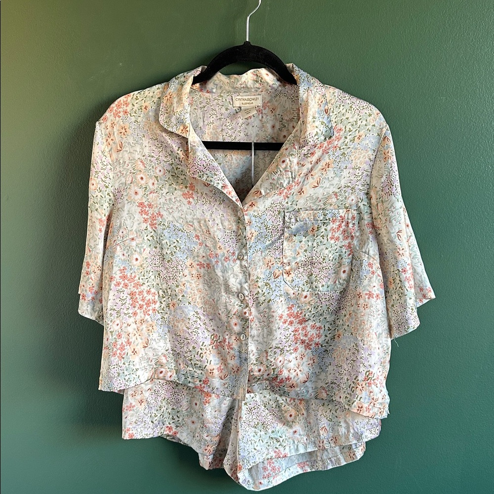 Cynthia Rowley Floral Pajama Set - Multicolor